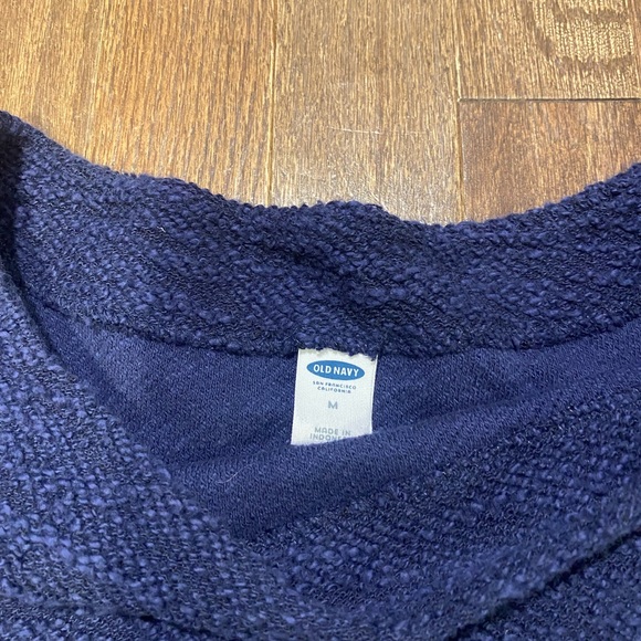 Old Navy Boat Neck Navy Sweater. - Picture 2 of 3